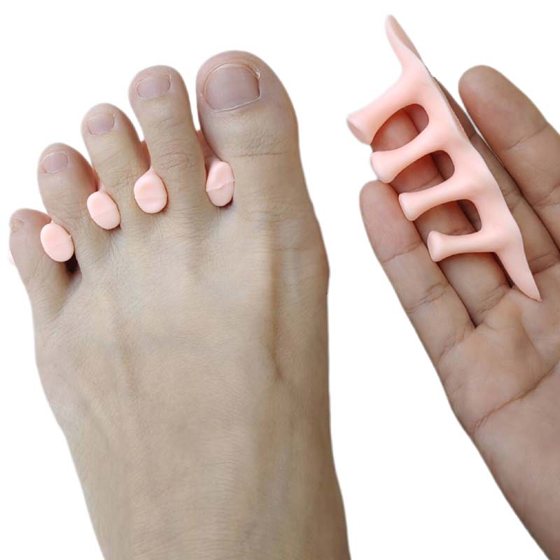 Toe Separator Silicon - 2pieces=1pair Gel Hallux Valgus Foot Care