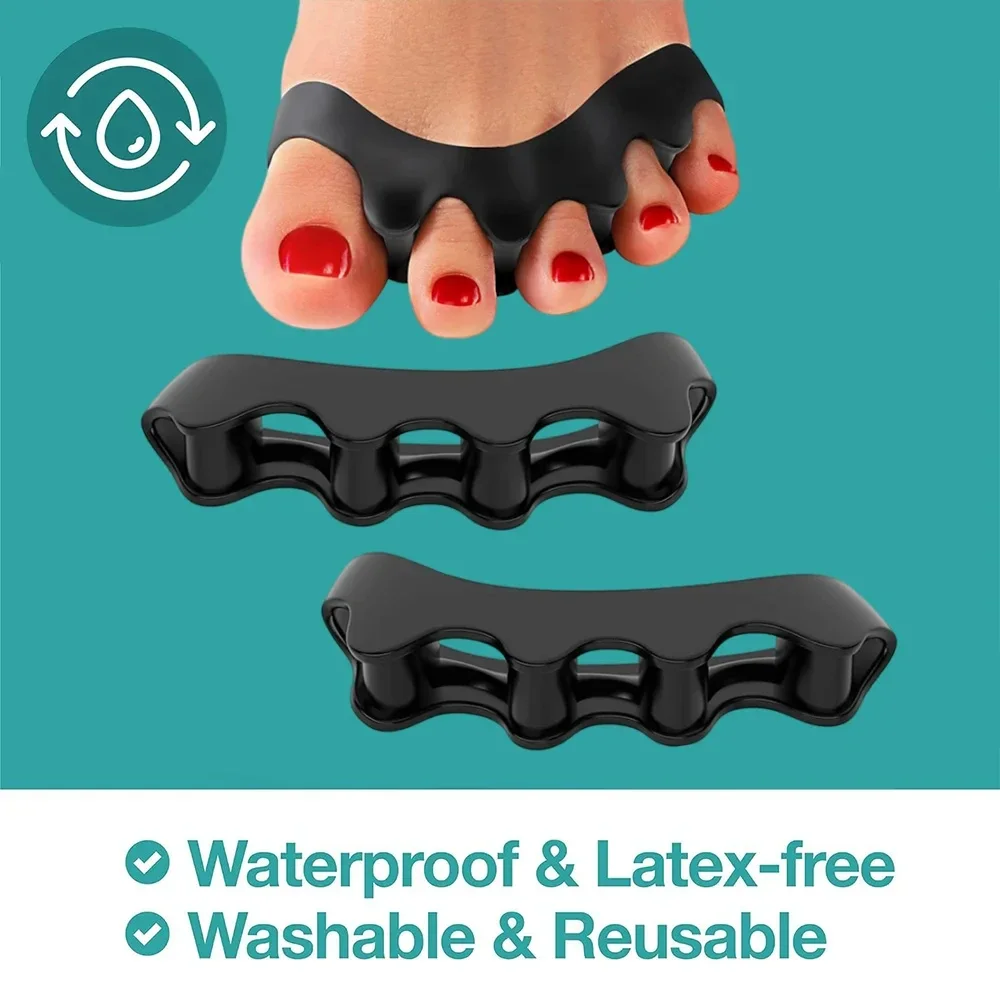 Toe Separator Silicon - Reusable Silicone Toe Separator Bunion Corrector