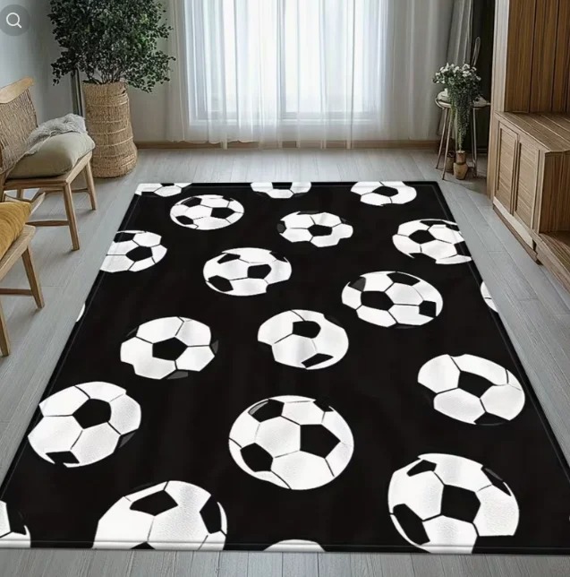 Pilates Yoga Machine - Black and White Football Ball Print
