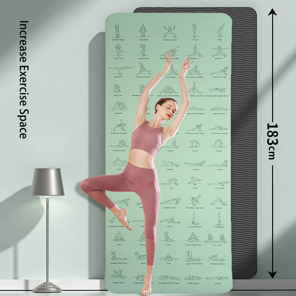 6mm Dikke Yoga Anti Slip Mat P - Pilates Yoga Movement recension och pris
