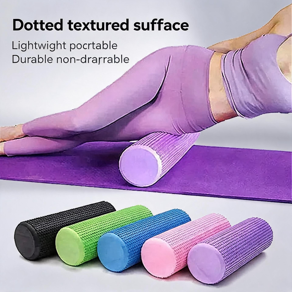 Yoga Roller Round EVA Foam Cyl - Pilates Yoga Roller recension och pris