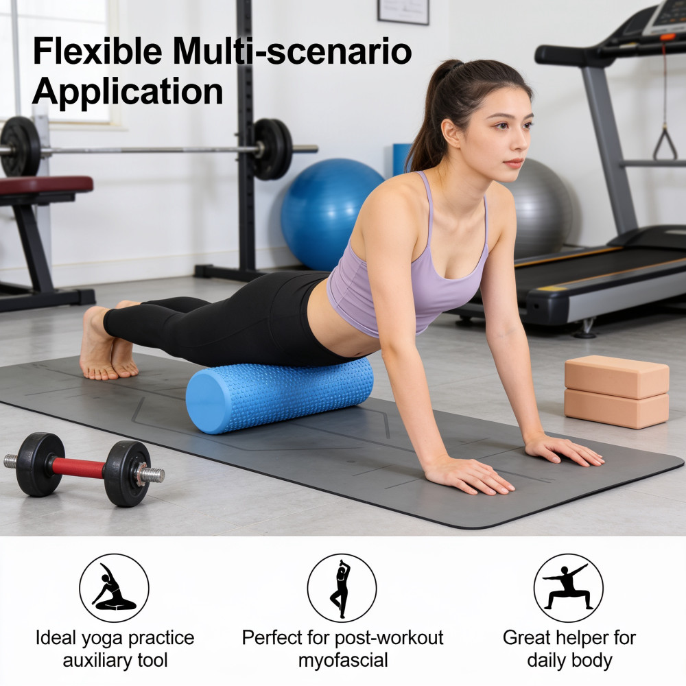 Yoga Roller Round EVA Foam Cyl - Pilates Yoga Roller recension och pris