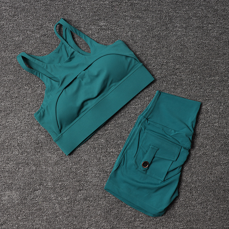 Fitness Shorts Yoga Sets Women - Pilates Yoga Set recension och pris