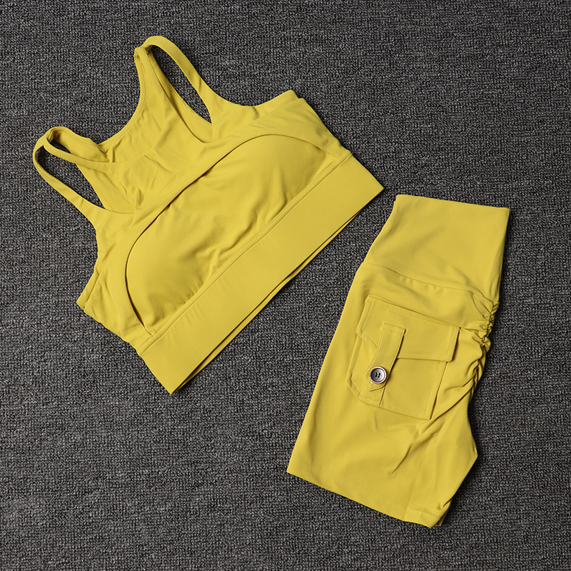 Fitness Shorts Yoga Sets Women - Pilates Yoga Set recension och pris