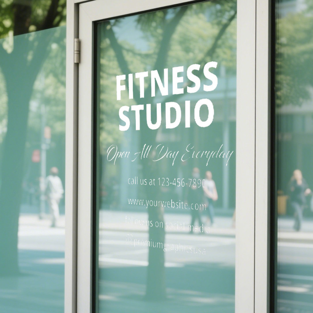 Customizable Studio Window Dec - Pilates Yoga Or Gym recension och pris