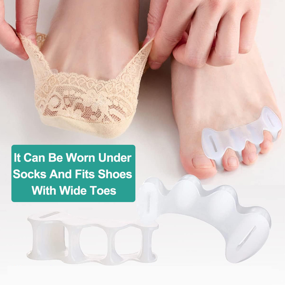 1Pair Gel Hard Silicone Toe Fi - Toe Separator Silicon recension och pris