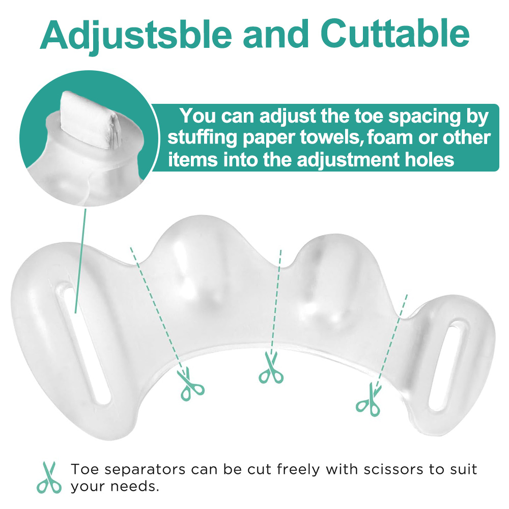 1Pair Gel Hard Silicone Toe Fi - Toe Separator Silicon recension och pris
