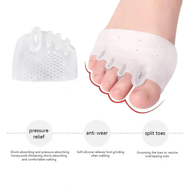 Five-hole Honeycomb Metatarsal - Toe Separator Silicon recension och pris