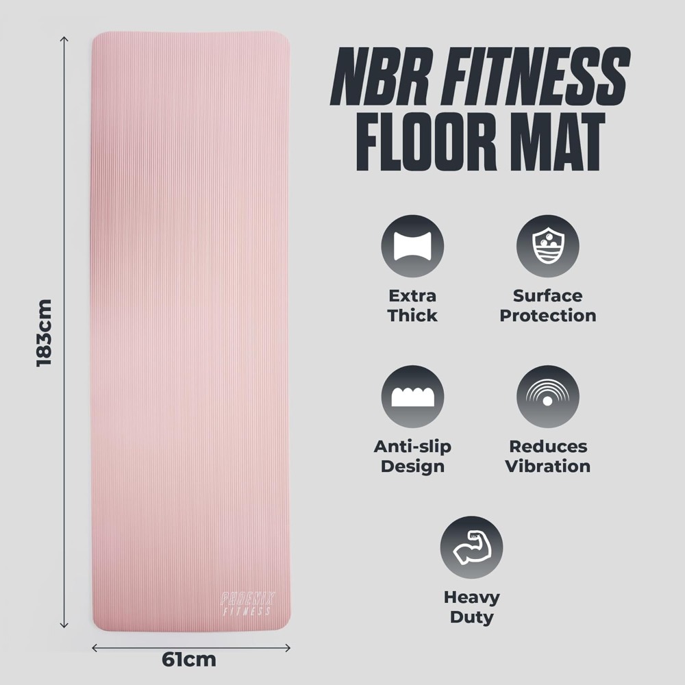 Extra Thick 15mm NBR Yoga Mat  - Pilates Yoga Hiit recension och pris