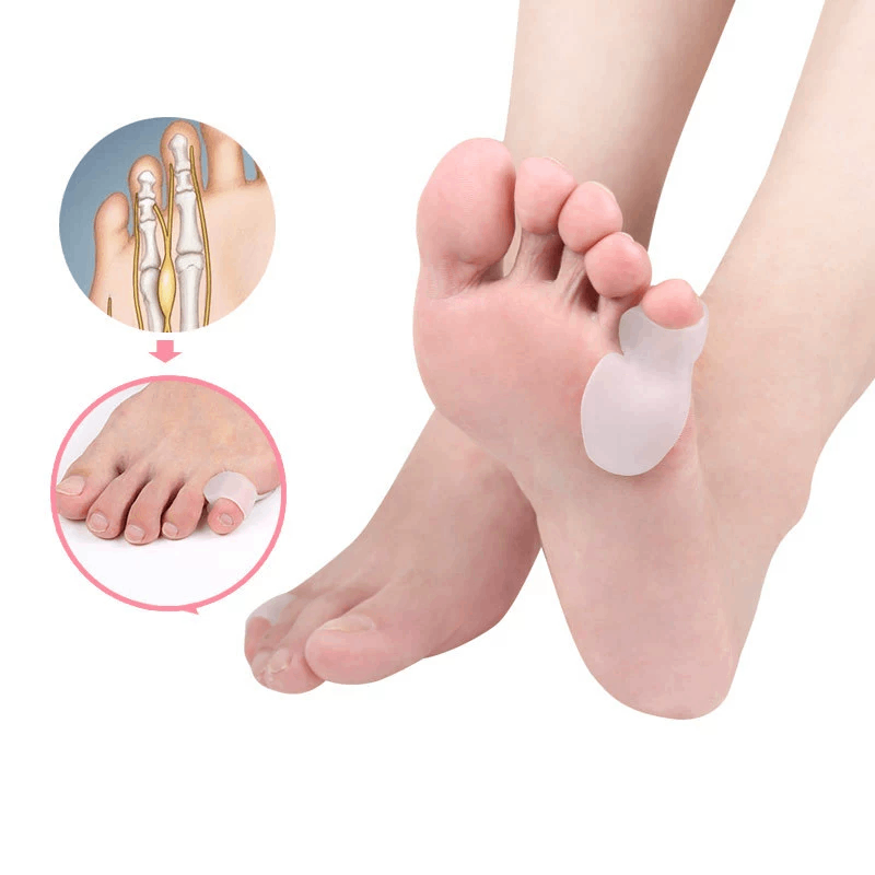 1/2/5Pairs Pinky Toe Protector - Toe Separator Silicon recension och pris