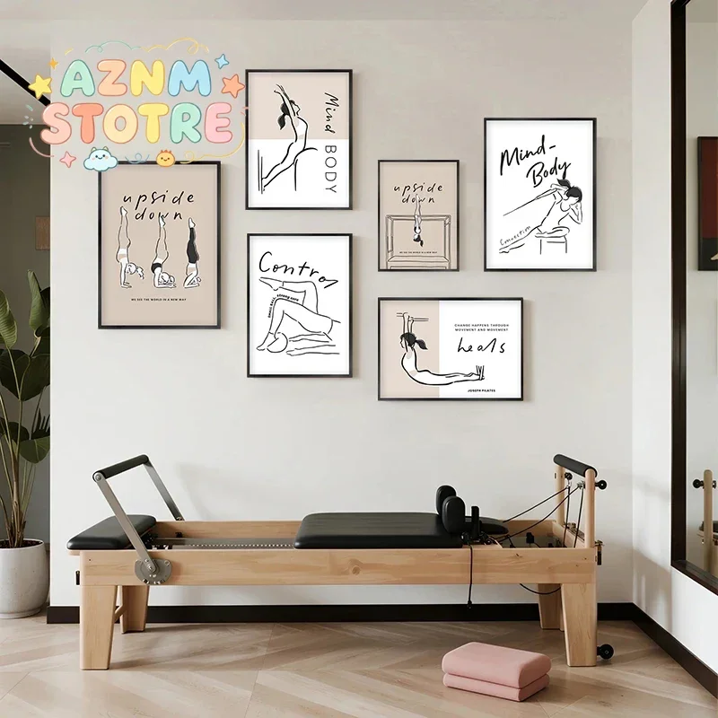 Pilates Pose Art Prints Modern - Pilates Yoga Movement recension och pris