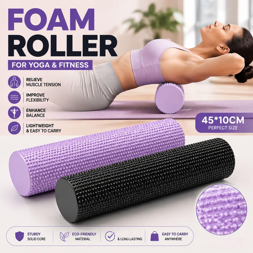 Yoga Foam Roller EVA High Dens - Pilates Yoga Roller recension och pris