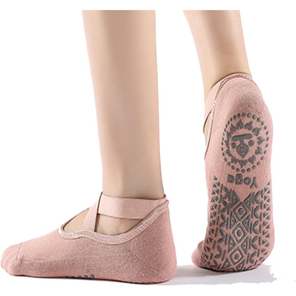 Yoga Socks with Anti-Slip Grip - Pilate Yoga Workout recension och pris