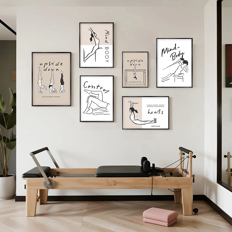 Pilates Pose Art Prints Modern - Pilates Yoga Movement recension och pris