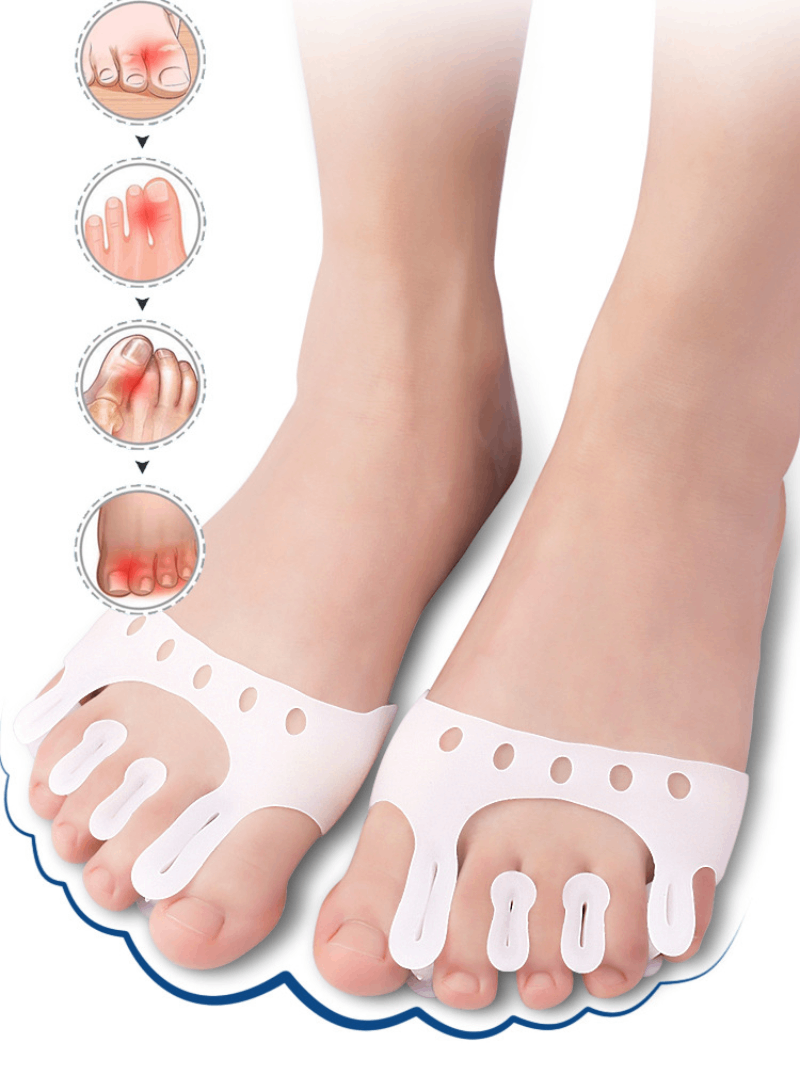 1/20Pair Forefoot Pads Toe Sep - Toe Separator Silicon recension och pris