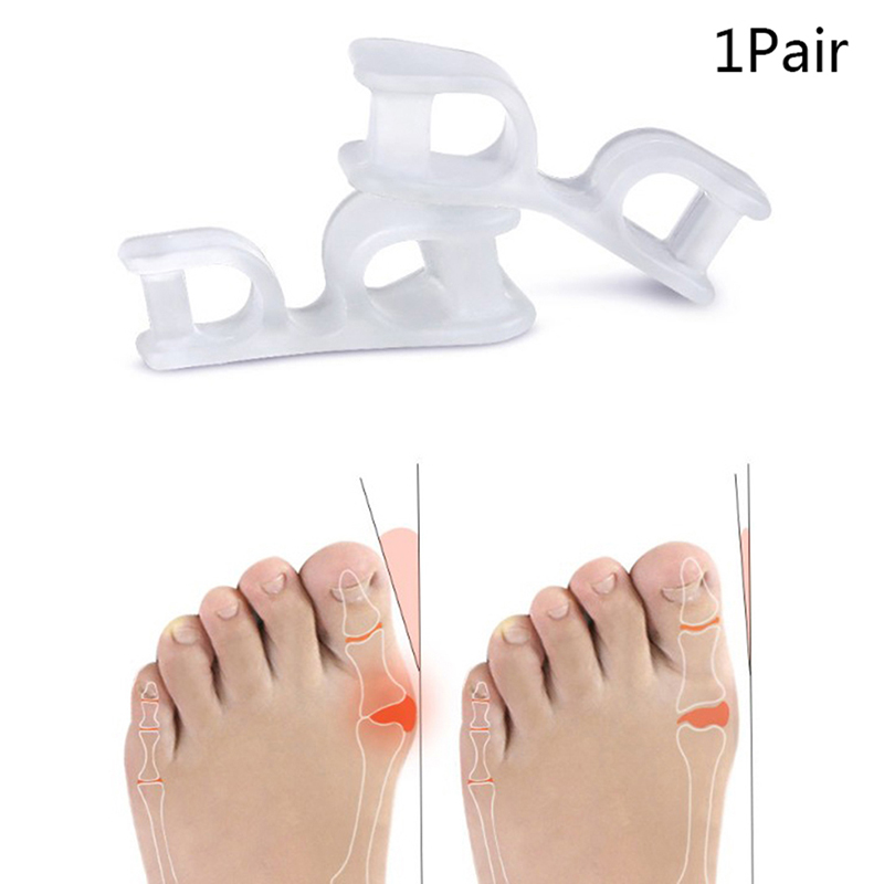 1 Pair Big Toe Two Hole Thumb  - Toe Separator Silicon recension och pris