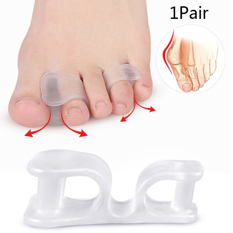 1 Pair Big Toe Two Hole Thumb  - Toe Separator Silicon recension och pris